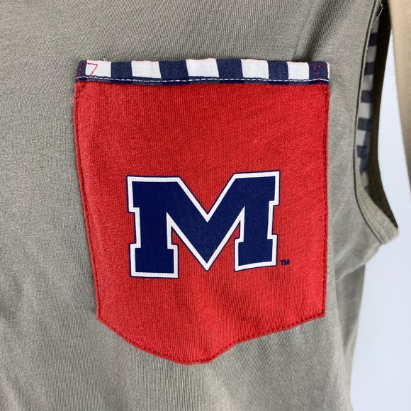 Ole Miss Maris Medium Tank NWOT Grey Grove Southern Collegiate Apparel Football - Picture 5 of 7